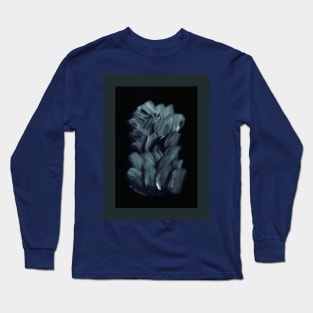 Melancholy. Dark Flower In Blue. Long Sleeve T-Shirt